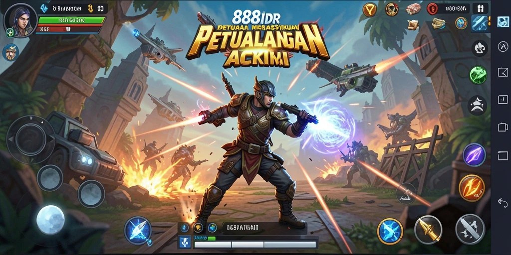Tangkapan layar menunjukkan aksi mendebarkan di 888IDR.