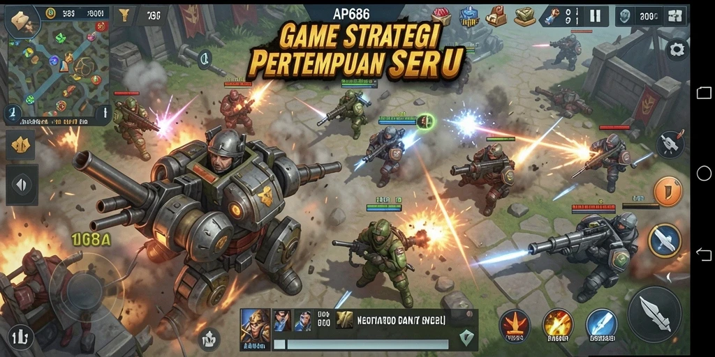 Tampilan gameplay seru dari AP686 dengan strategi mendalam.