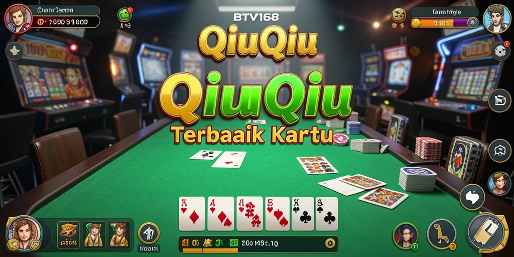 Tampilan gameplay QiuQiu yang seru dan interaktif.