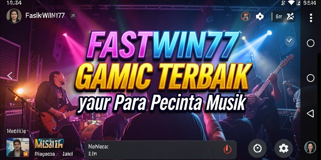 Screenshot FASTWIN77 menampilkan gameplay interaktif music yang seru.