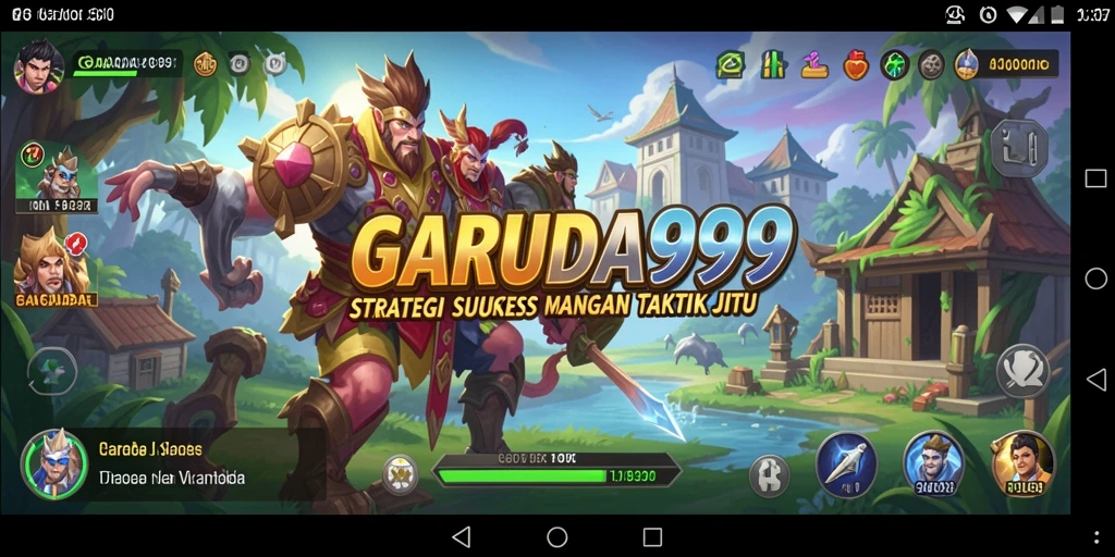 Tangkapan layar GARUDA999 menunjukkan pertempuran strategi yang mendebarkan dan mendalam.