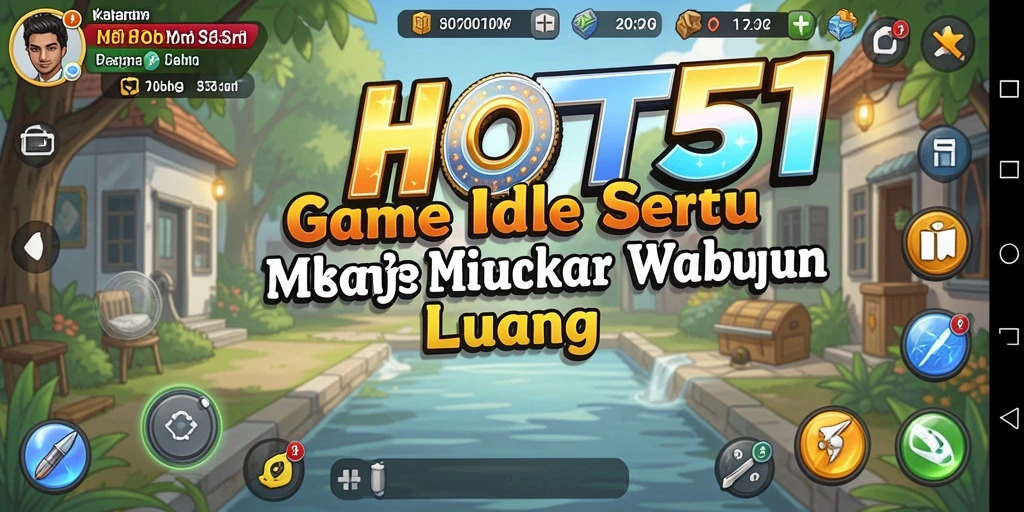 Screenshot HOT51 menampilkan gameplay menarik dengan karakter yang bekerja secara otomatis.