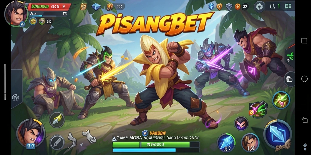 Tampilan aksi seru di arena perang PISANGBET.