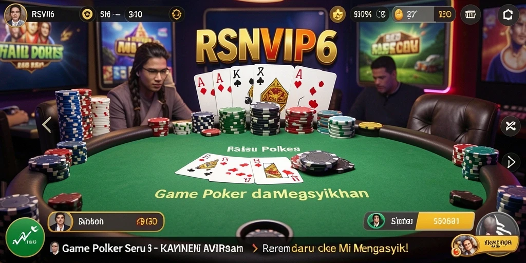 Tampilan gameplay RSNVIP6 yang menarik saat bermain Poker.