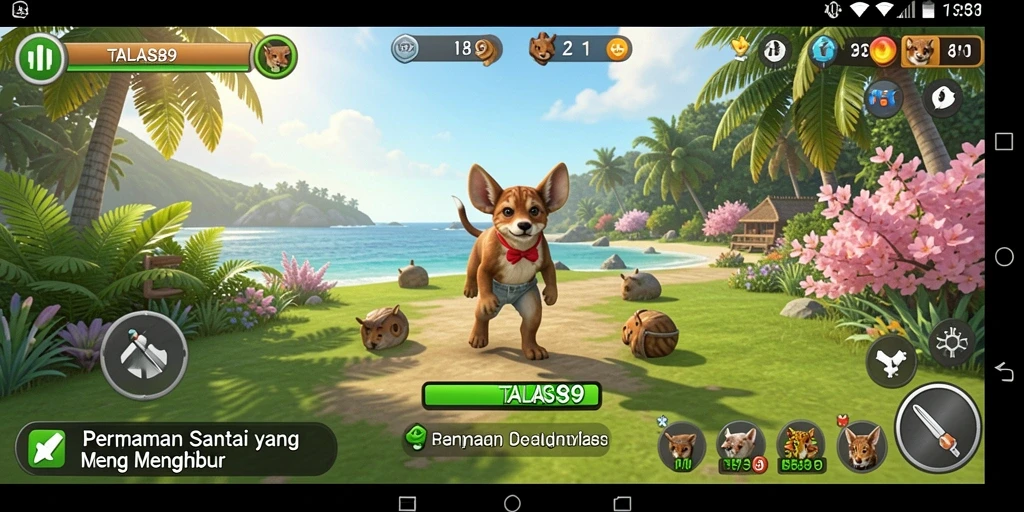 Tampilan gameplay TALAS89 yang seru dan penuh warna.