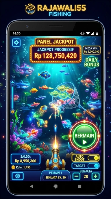 Screenshot aplikasi rajawali55 saat pengguna mengunduh APK.